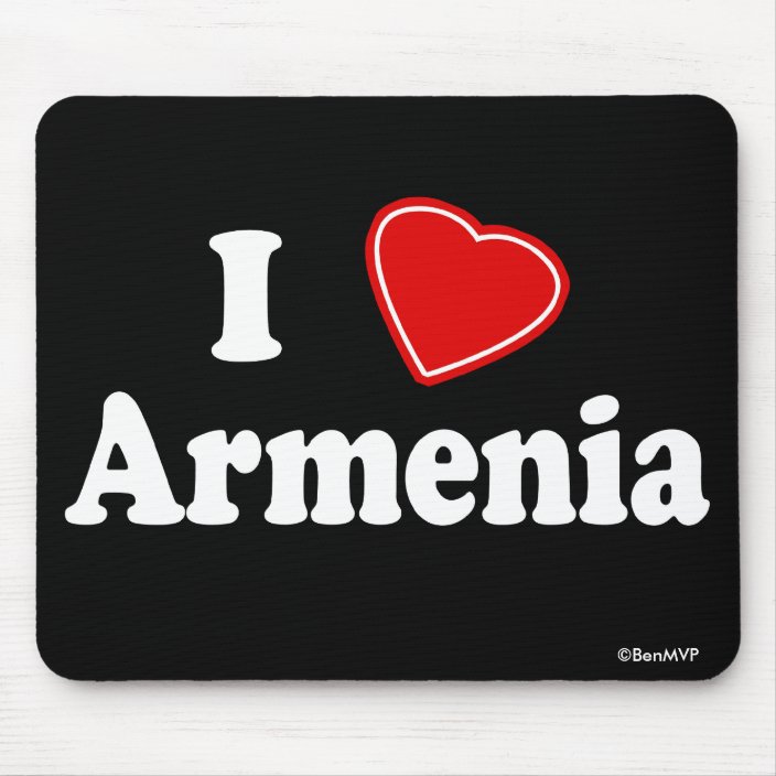 I Love Armenia Mouse Pad