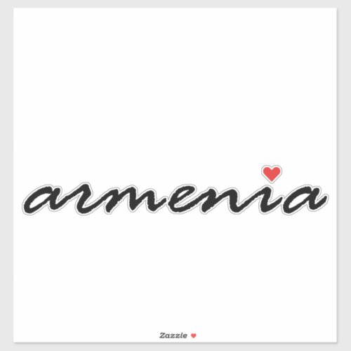 I love Armenia Sticker