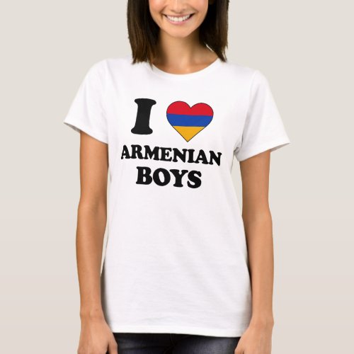 I love Armenian Boys T_Shirt