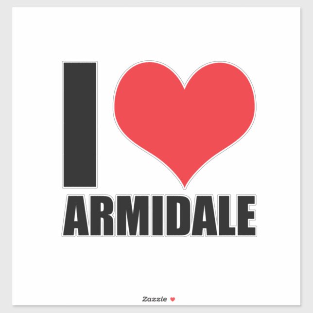 I love Armidale Sticker (Sheet)