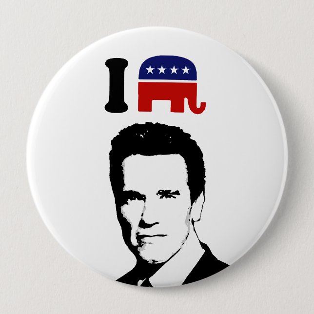 I Love Arnold Schwarzenegger 1 Button (Front)