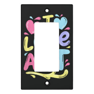 I Love Art, Artist Painter Colorful Painting Gift Light Switch Cover