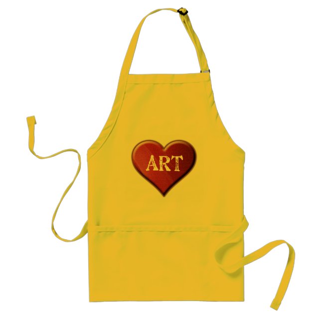 I Love Art Kids Apron (Front)