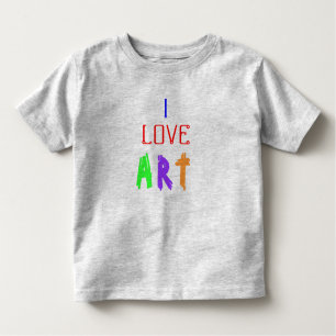 I Love Art Toddler T-shirt