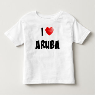 "I Love Aruba" custom designed clothing Toddler T-shirt
