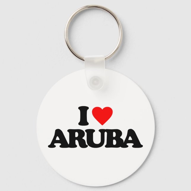 I LOVE ARUBA KEYCHAIN (Front)
