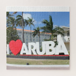 I love Aruba - One happy Island Jigsaw Puzzle