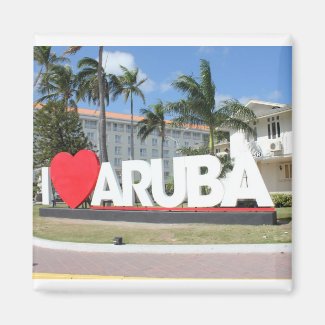 I love Aruba - One happy Island Magnet