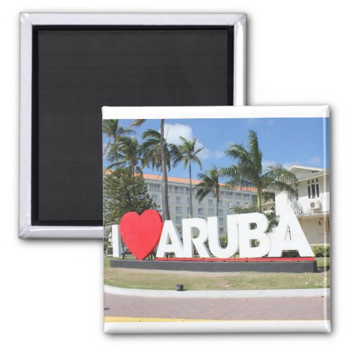 I love Aruba _ One happy Island Magnet