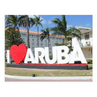 I love Aruba - One happy Island Postcard