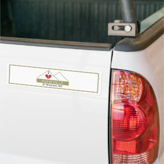 I Love Asheville & Western NC Bumper Sticker