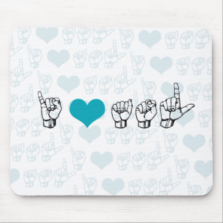 I Love ASL Mousepad