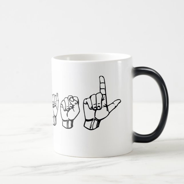 I Love ASL Mug (Right)