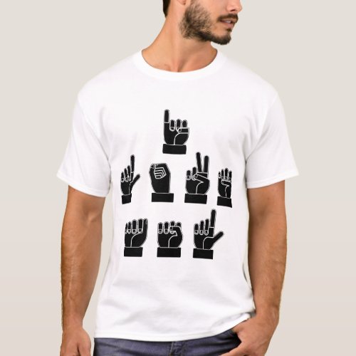 I Love ASL  USAPatriotGraphics  WhiteTigerLLCCo T_Shirt