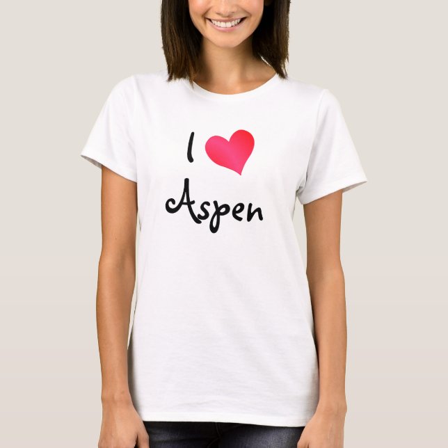 I Love Aspen T-Shirt (Front)