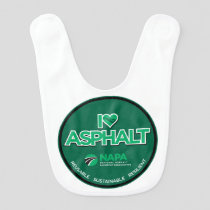I Love Asphalt Baby Bib