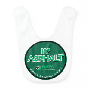 I Love Asphalt Baby Bib