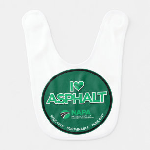 I Love Asphalt Baby Bib