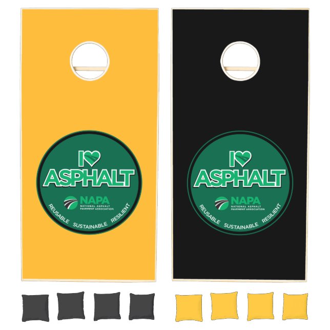I Love Asphalt Cornhole Set (Set)