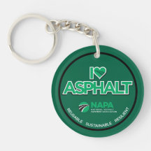 I Love Asphalt Key Chain