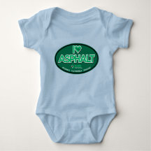 I Love Asphalt One-Piece Baby Bodysuit - Blue
