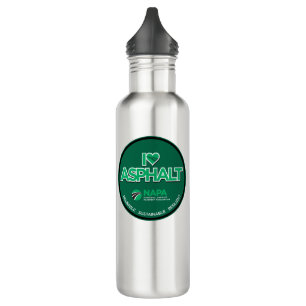 I Love Asphalt Stainless Steel Water Bottle