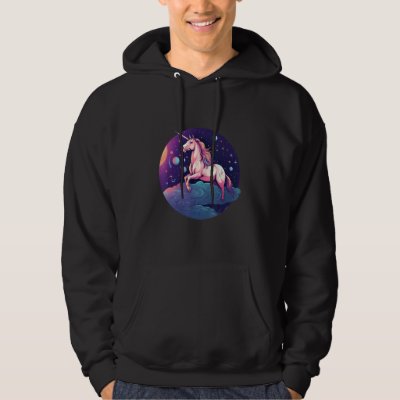 I Love Astrophysics and Unicorns Unique Celestial  Hoodie