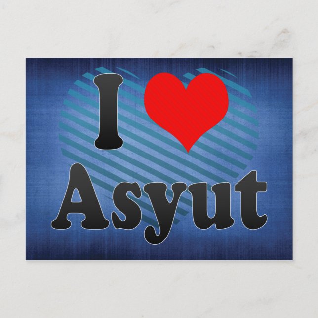 I Love Asyut, Egypt Postcard (Front)