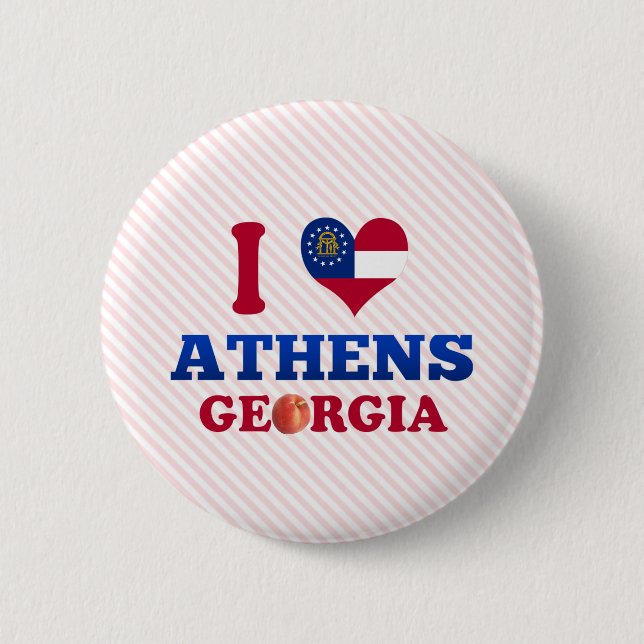 I Love Athens, Georgia Button (Front)
