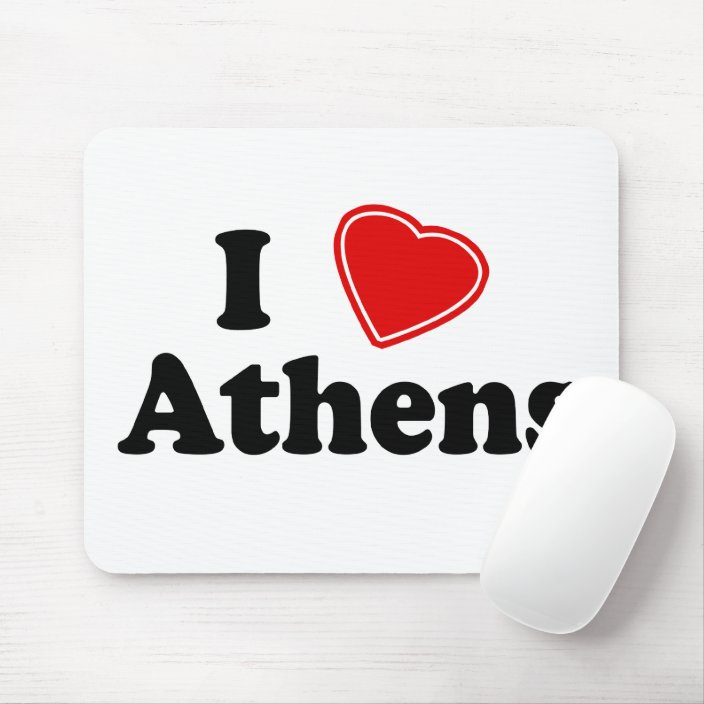 I Love Athens Mousepad