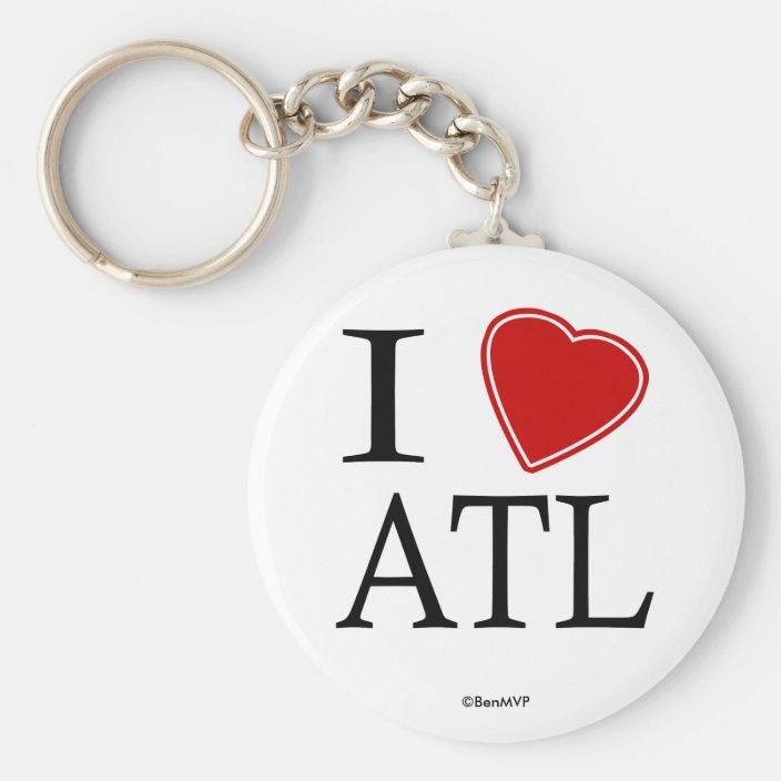 I Love ATL Keychain