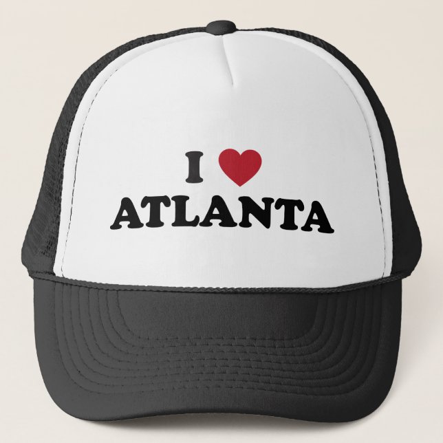 I Love Atlanta Georgia Trucker Hat (Front)