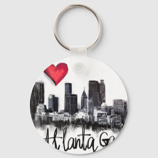 I love Atlanta Keychain (Front)