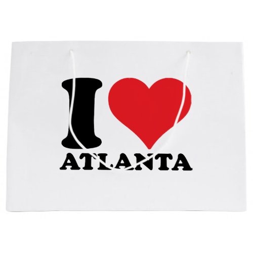 I LOVE ATLANTA  LARGE GIFT BAG