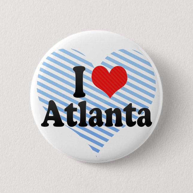 I Love Atlanta Pinback Button (Front)