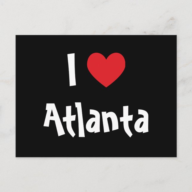 I Love Atlanta Postcard (Front)
