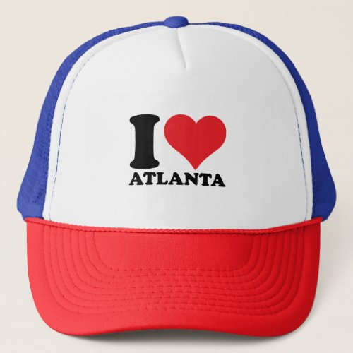 I LOVE ATLANTA  TRUCKER HAT