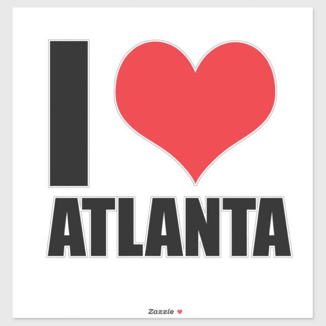 I love Atlanta usa Sticker (Sheet)