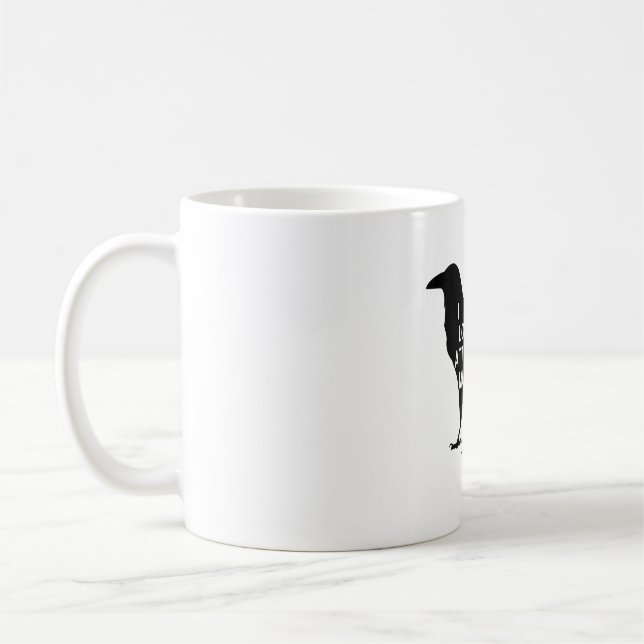 I love attempted murder Halloween crow pun Coffee Mug (Left)