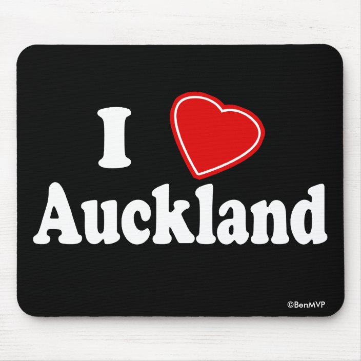 I Love Auckland Mouse Pad