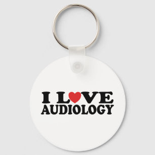 I Love Audiology Keychain