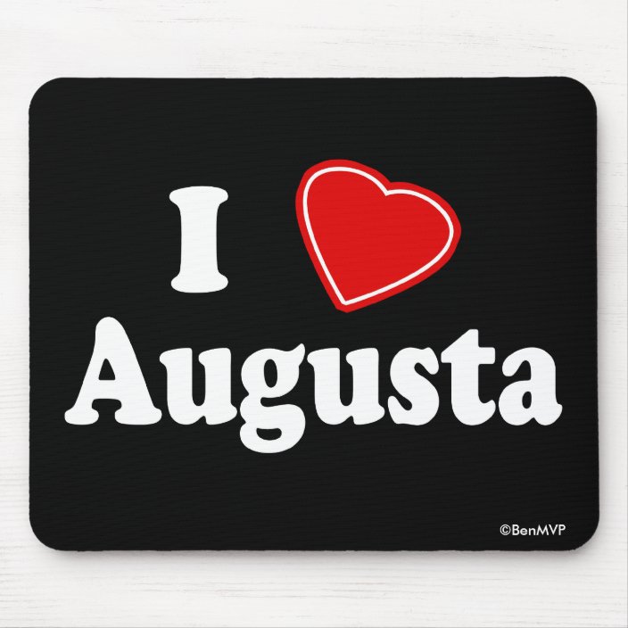 I Love Augusta Mouse Pad