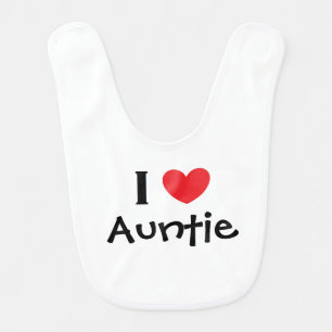 "I Love Auntie" Baby Bib