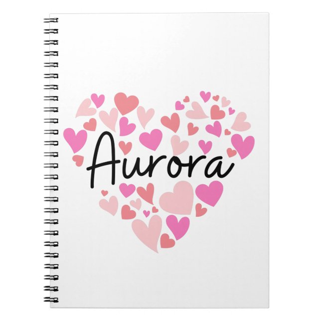 I love Aurora Notebook (Front)