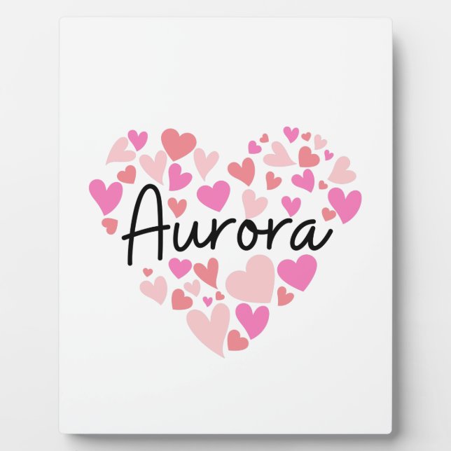 I love Aurora Plaque (Front)