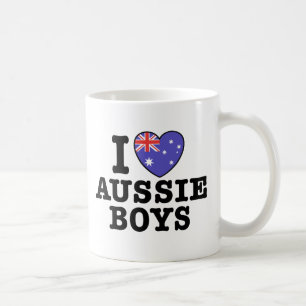 I Love Aussie Boys Coffee Mug