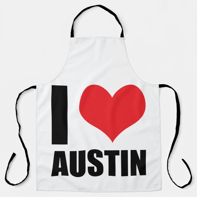 I love Austin Apron (Front)