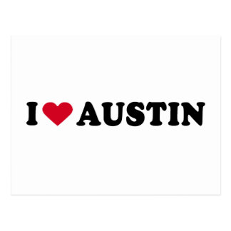 I Heart Austin Postcards | Zazzle