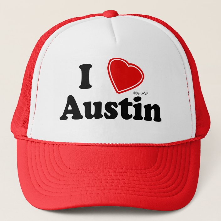 I Love Austin Mesh Hat