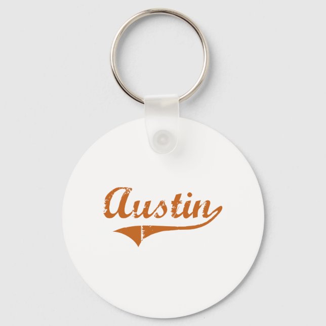 I Love Austin Texas Keychain (Front)